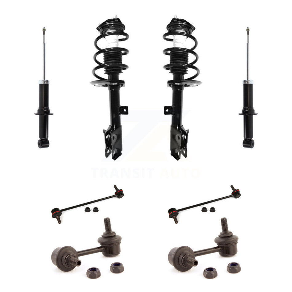 Front Rear Complete Strut & TOR sway Bar Link Kit (8Pc) For Jeep Dodge Caliber KSS-107724