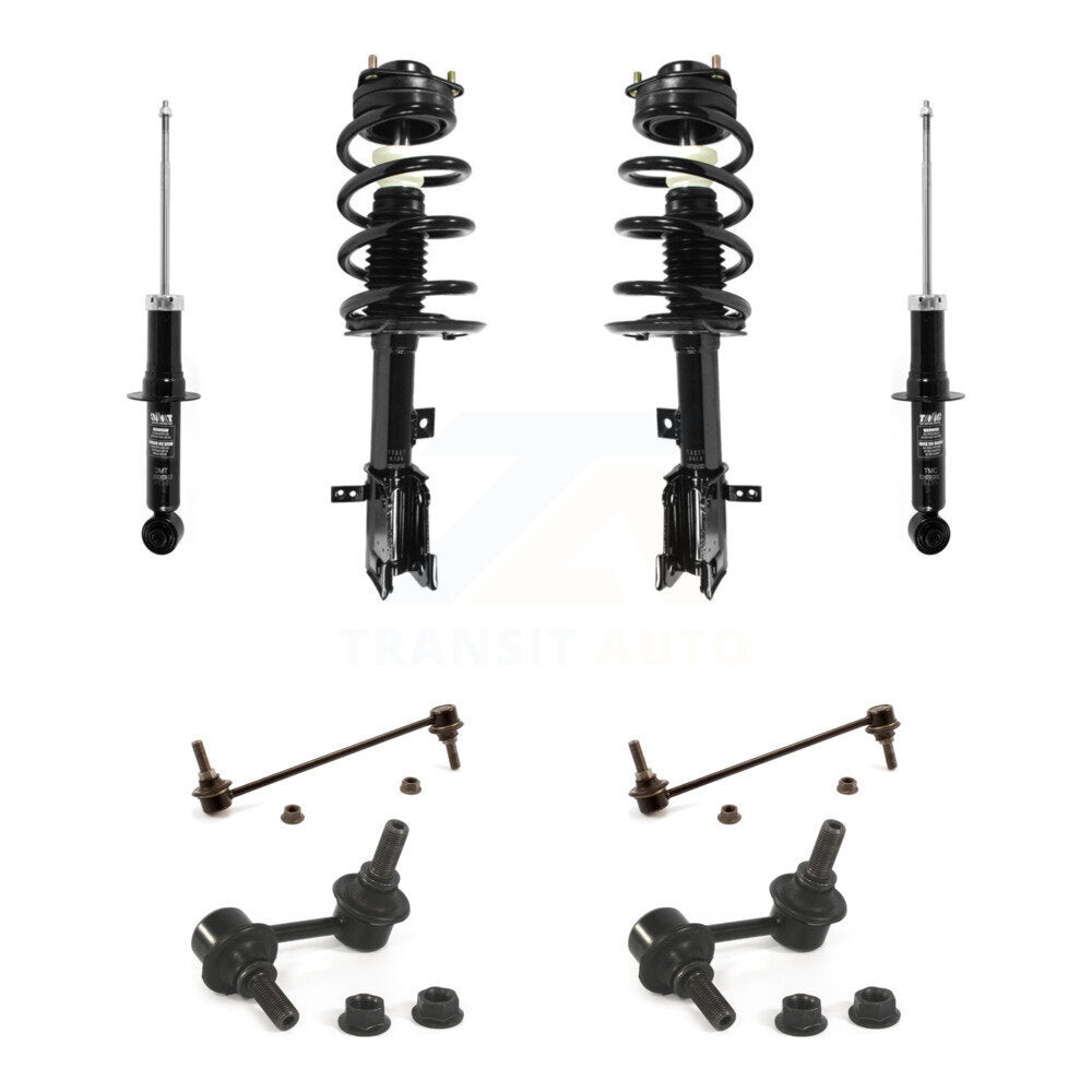 Front Rear Complete Strut & TOR sway Bar Link Kit (8Pc) For Dodge Journey 3.6L KSS-107729