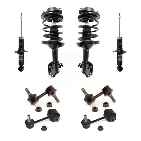Front Rear Complete Strut & TOR sway Bar Link Kit (8Pc) For Subaru Impreza KSS-107731