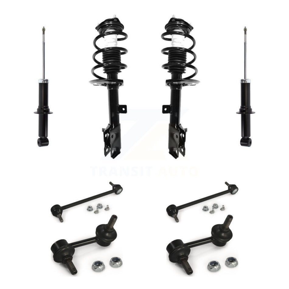 Front Rear Complete Strut & TQ sway Bar Link Kit (8Pc) For Jeep Dodge Caliber KSS-107733