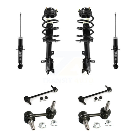 Front Rear Complete Strut & TQ Bar Link Kit (8Pc) For 11-19 Dodge Journey 3.6L KSS-107737