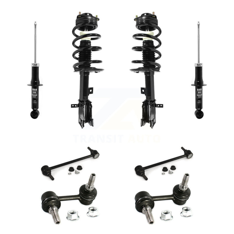 Front Rear Complete Strut & TQ Bar Link Kit (8Pc) For 11-19 Dodge Journey 3.6L KSS-107737