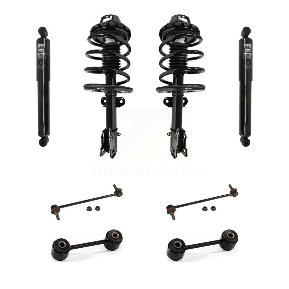 Front Rear Complete Strut Shock & TOR sway Bar Link Kit (8Pc) For Chrysler Voyager KSS-107739