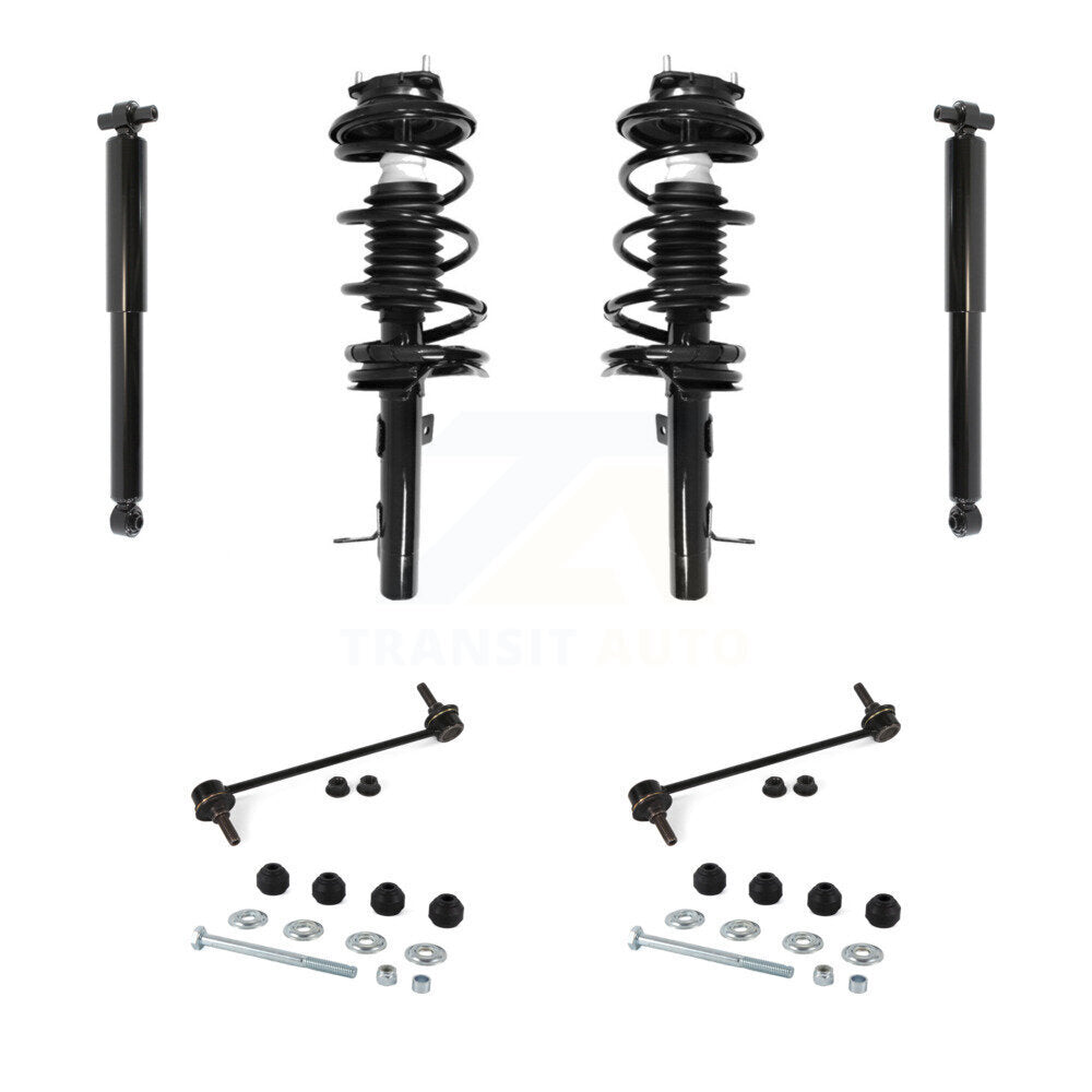 Front Rear Complete Suspension Strut Shock & TOR Bar Link Kit (8Pc) For Ford Focus KSS-107746