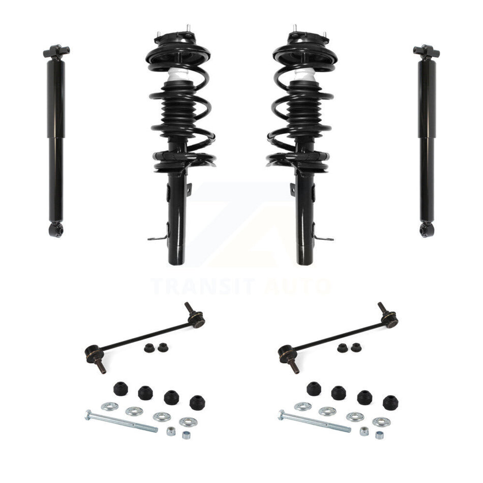 Front Rear Complete Suspension Strut Shock & TOR Bar Link Kit (8Pc) For Ford Focus KSS-107746