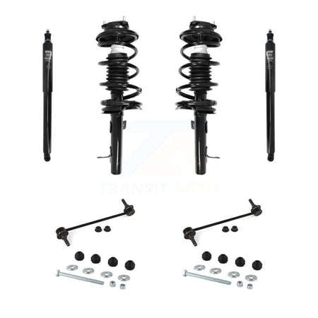 Front Rear Complete Suspension Strut Shock & TOR Bar Link Kit (8Pc) For Ford Focus KSS-107747