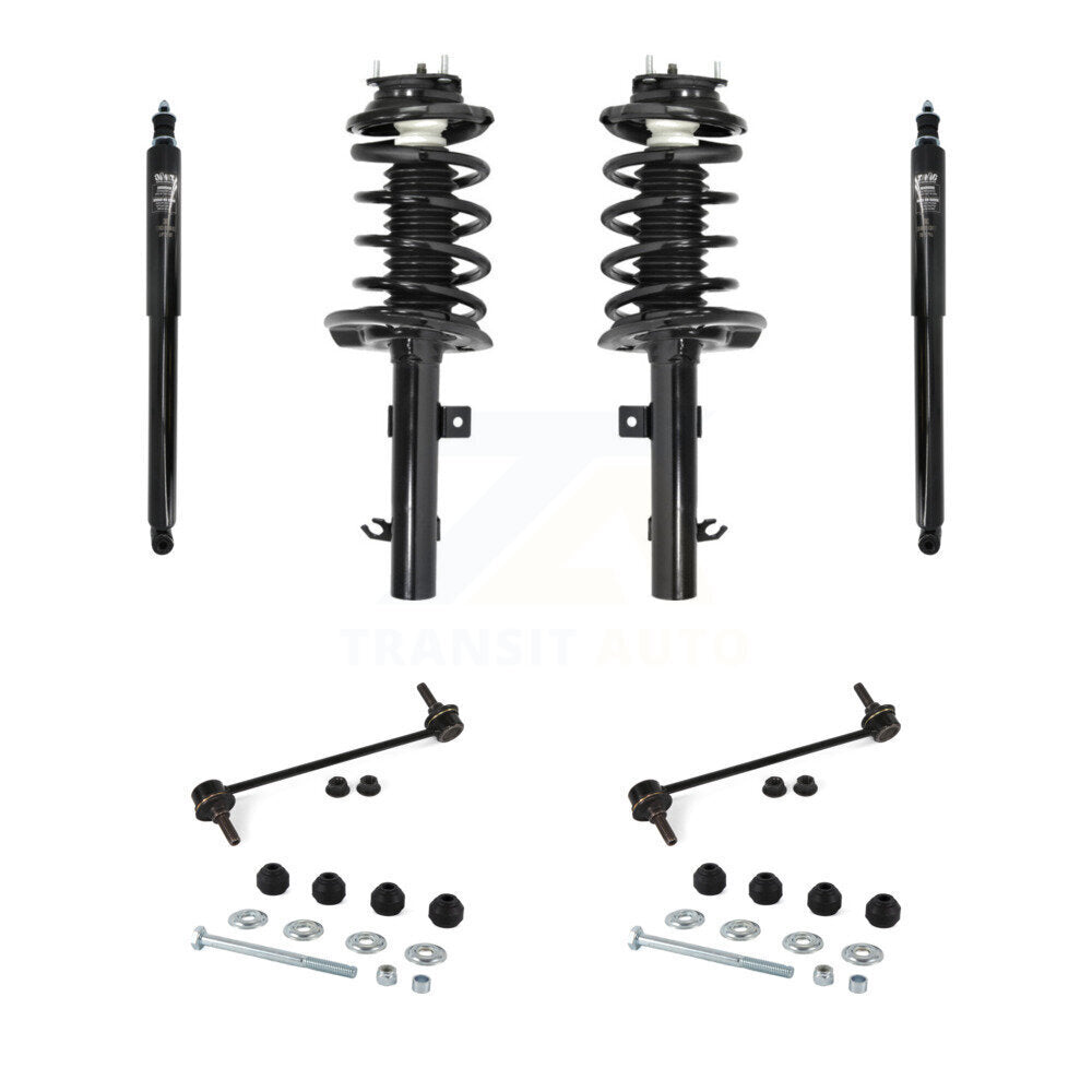 Front Rear Complete Suspension Strut Shock & TOR Bar Link Kit (8Pc) For Ford Focus KSS-107750