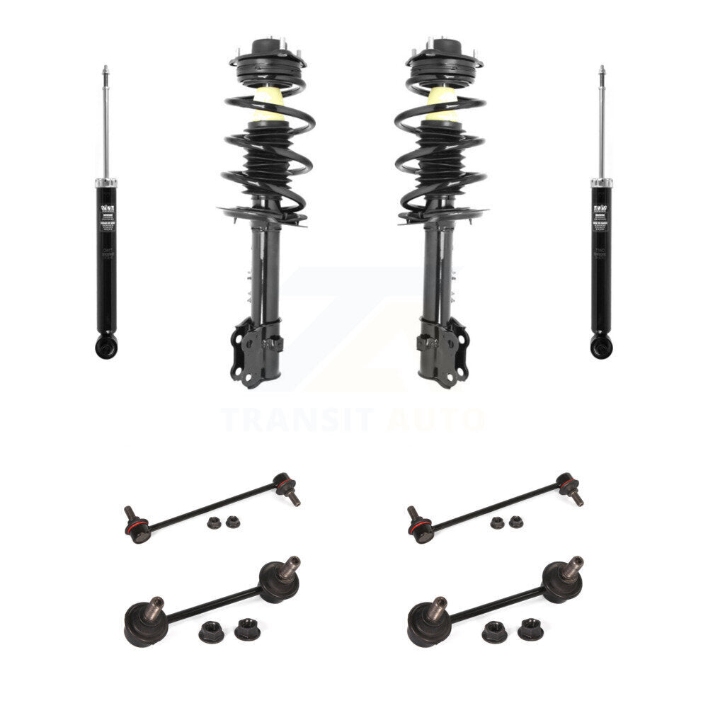 Front Rear Complete Strut Shock & TOR sway Bar Link Kit (8Pc) For Hyundai Tucson Kia KSS-107753