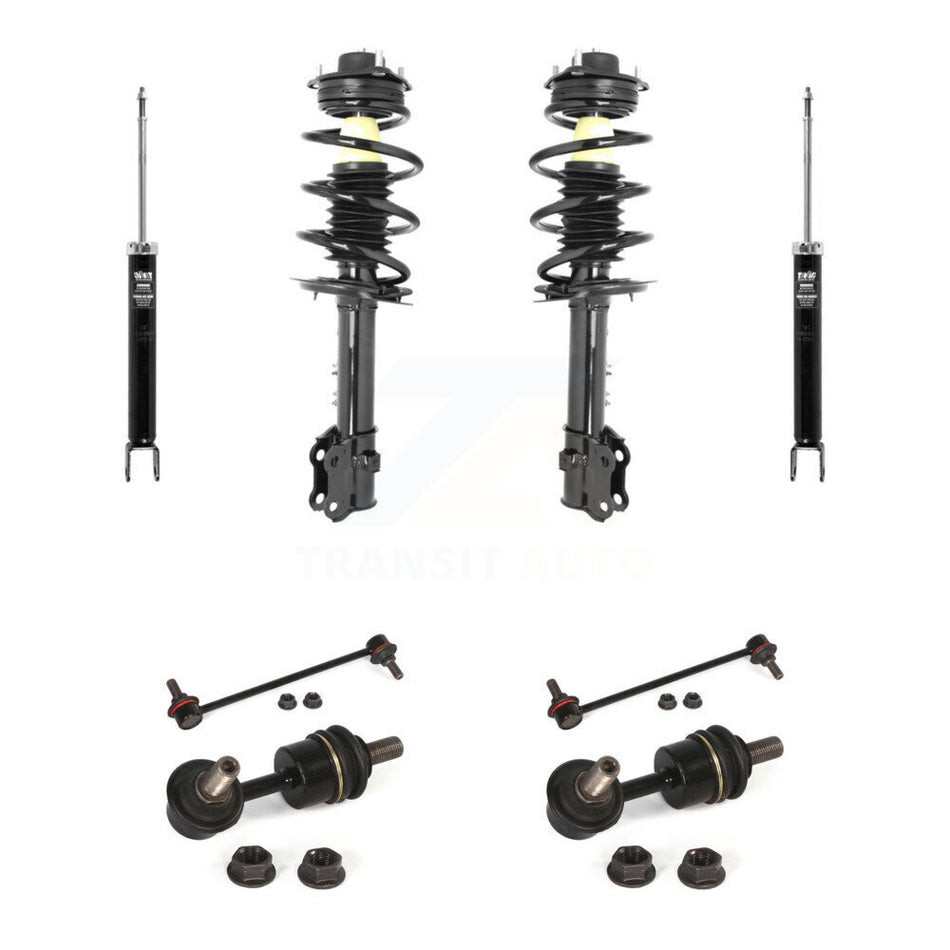 Front Rear Complete Strut Shock & TOR sway Bar Link Kit (8Pc) For Hyundai Tucson Kia KSS-107754