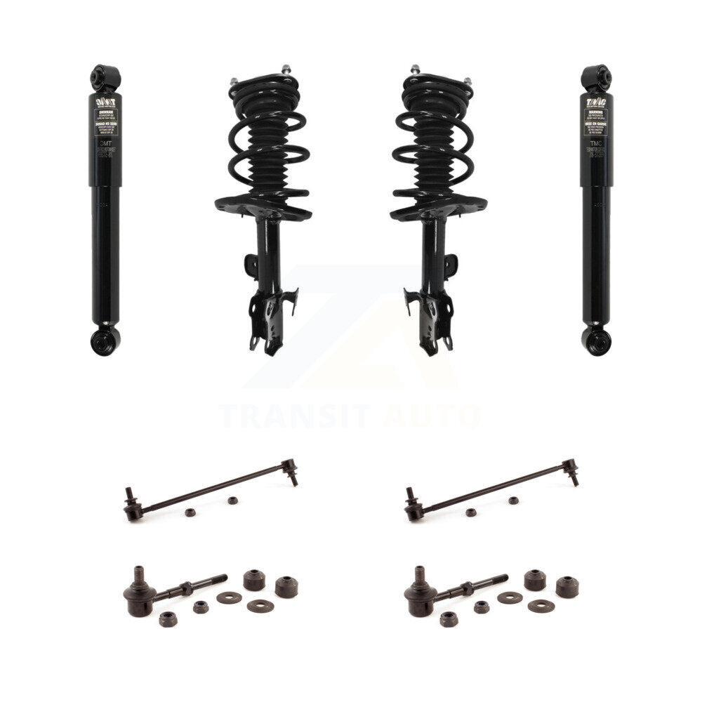 Front Rear Complete Suspension Strut Shock & TOR Bar Link Kit (8Pc) For Toyota RAV4 KSS-107758