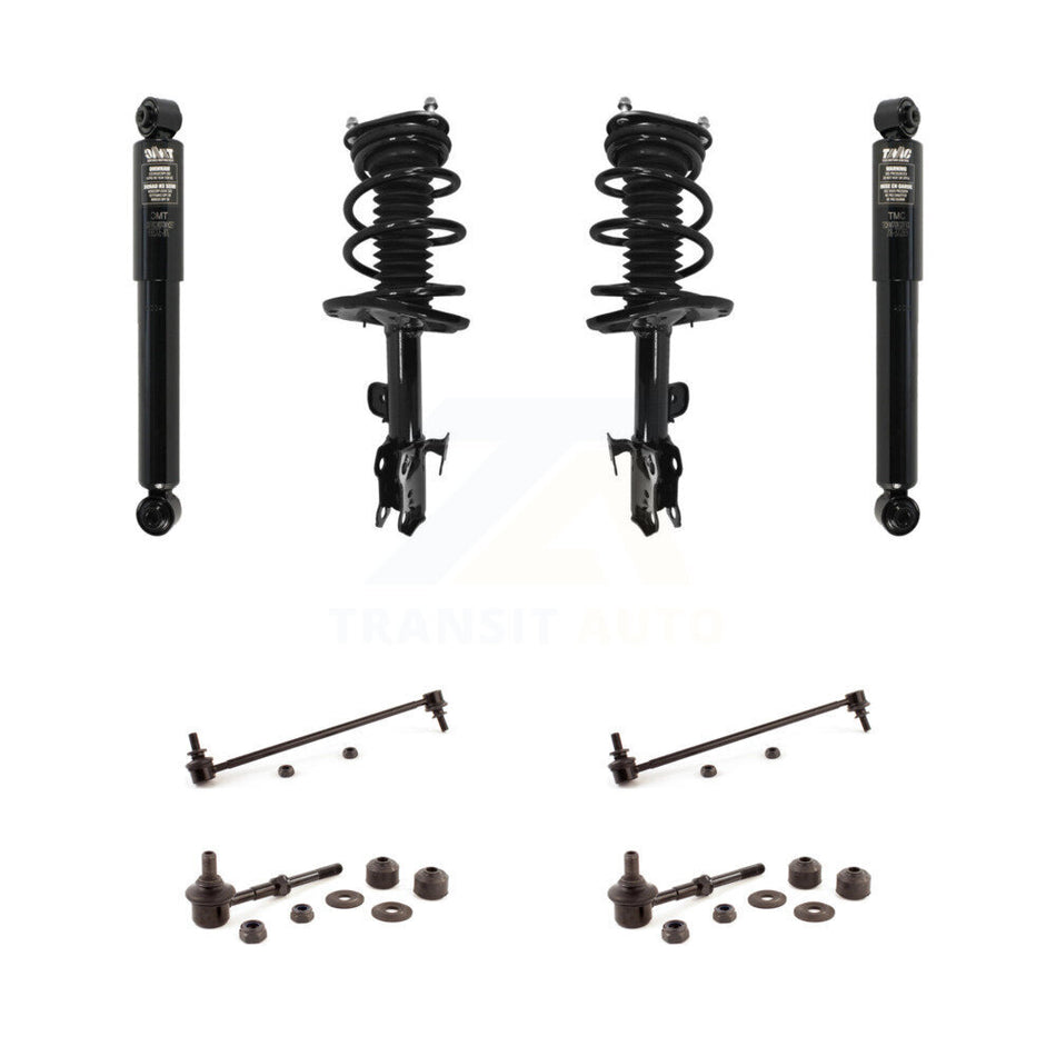 Front Rear Complete Suspension Strut Shock & TOR Bar Link Kit (8Pc) For Toyota RAV4 KSS-107758