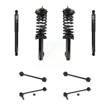 Front Rear Complete Strut Shock & TOR Bar Link Kit (8Pc) For Jeep Grand Cherokee KSS-107760