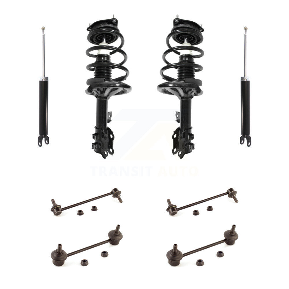 Front Rear Complete Strut Shock & TOR sway Bar Link Kit (8Pc) For Hyundai Elantra KSS-107766