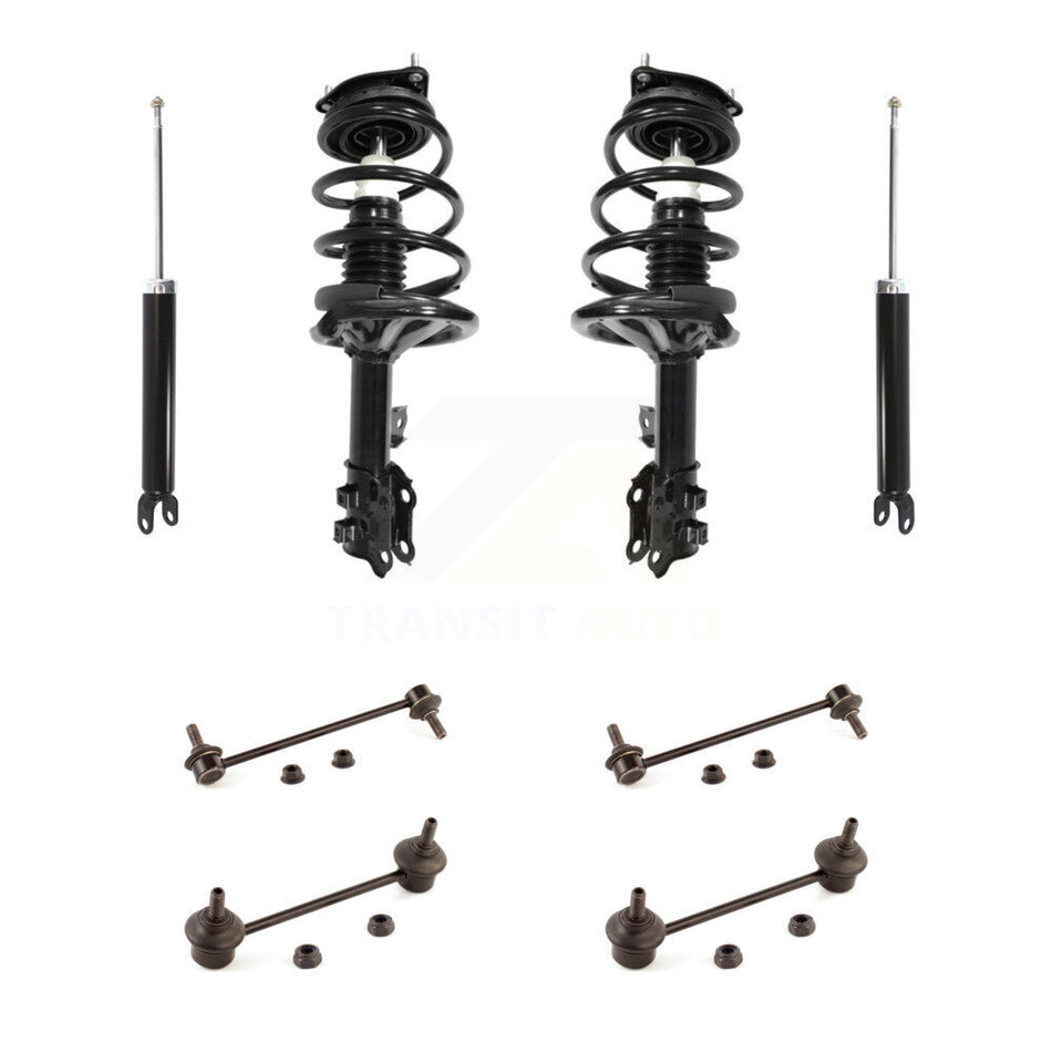 Front Rear Complete Strut Shock & TOR sway Bar Link Kit (8Pc) For Hyundai Elantra KSS-107766