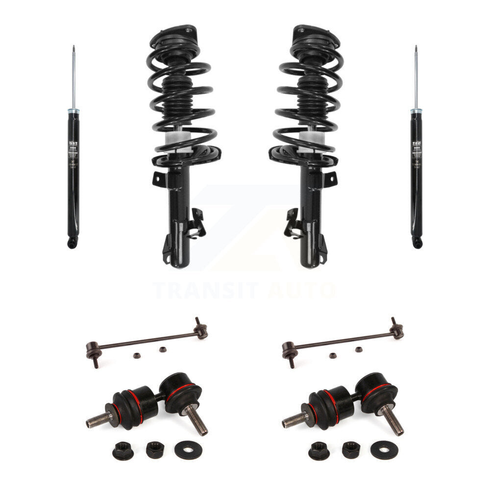 Front Rear Complete Strut Shock & TOR sway Bar Link Kit (8Pc) For 2012-2015 Mazda 5 KSS-107769