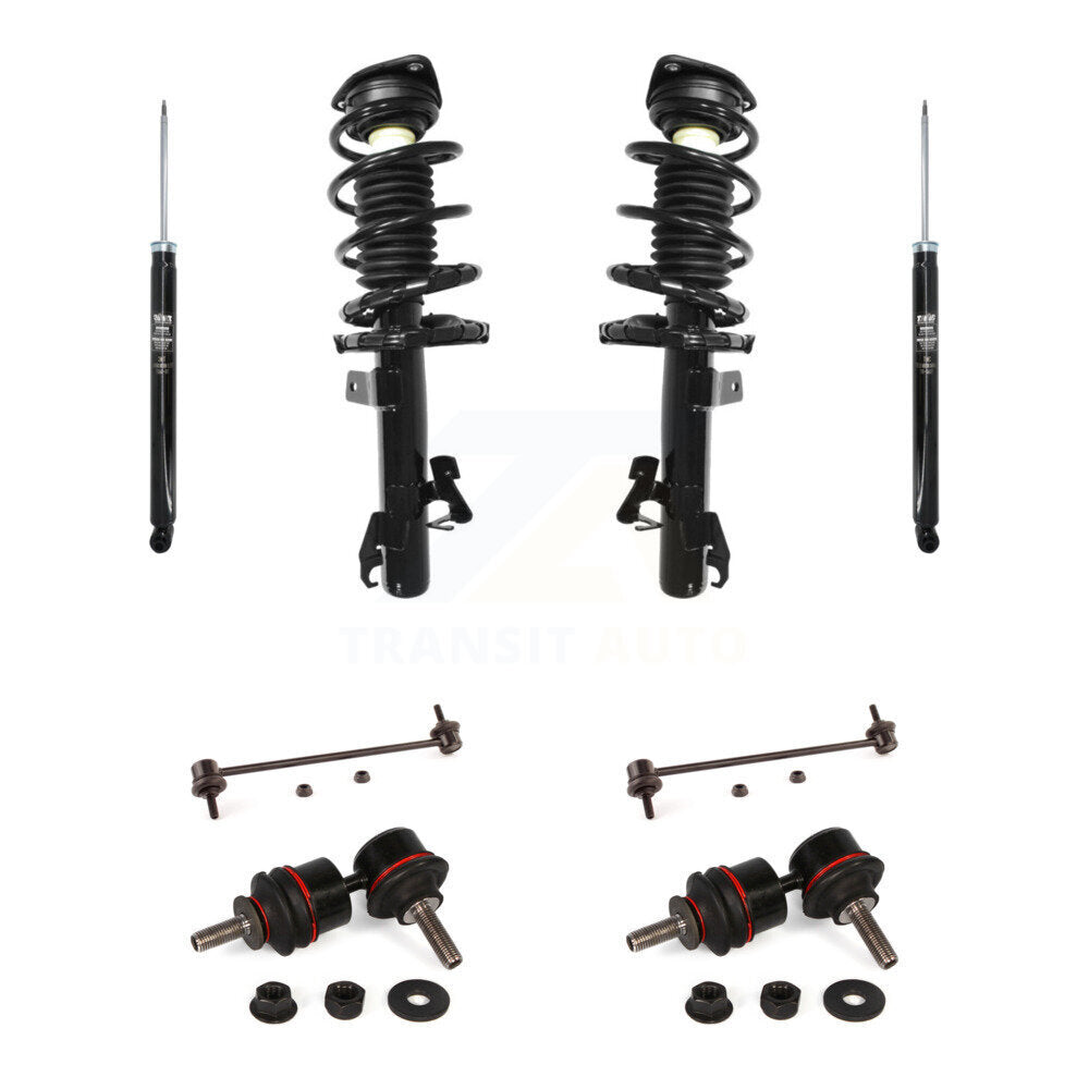 Front Rear Complete Suspension Strut Shock & TOR Bar Link Kit (8Pc) For Mazda 3 5 KSS-107773