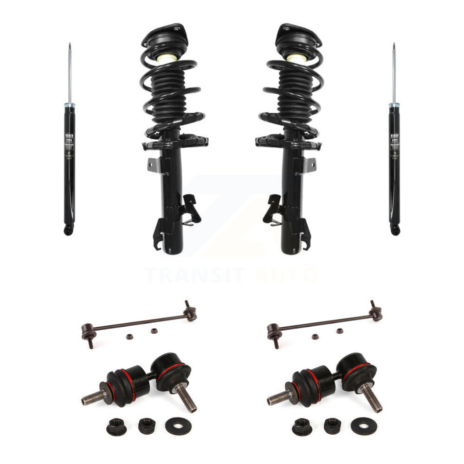 Front Rear Complete Suspension Strut Shock & TOR Bar Link Kit (8Pc) For Mazda 3 5 KSS-107773