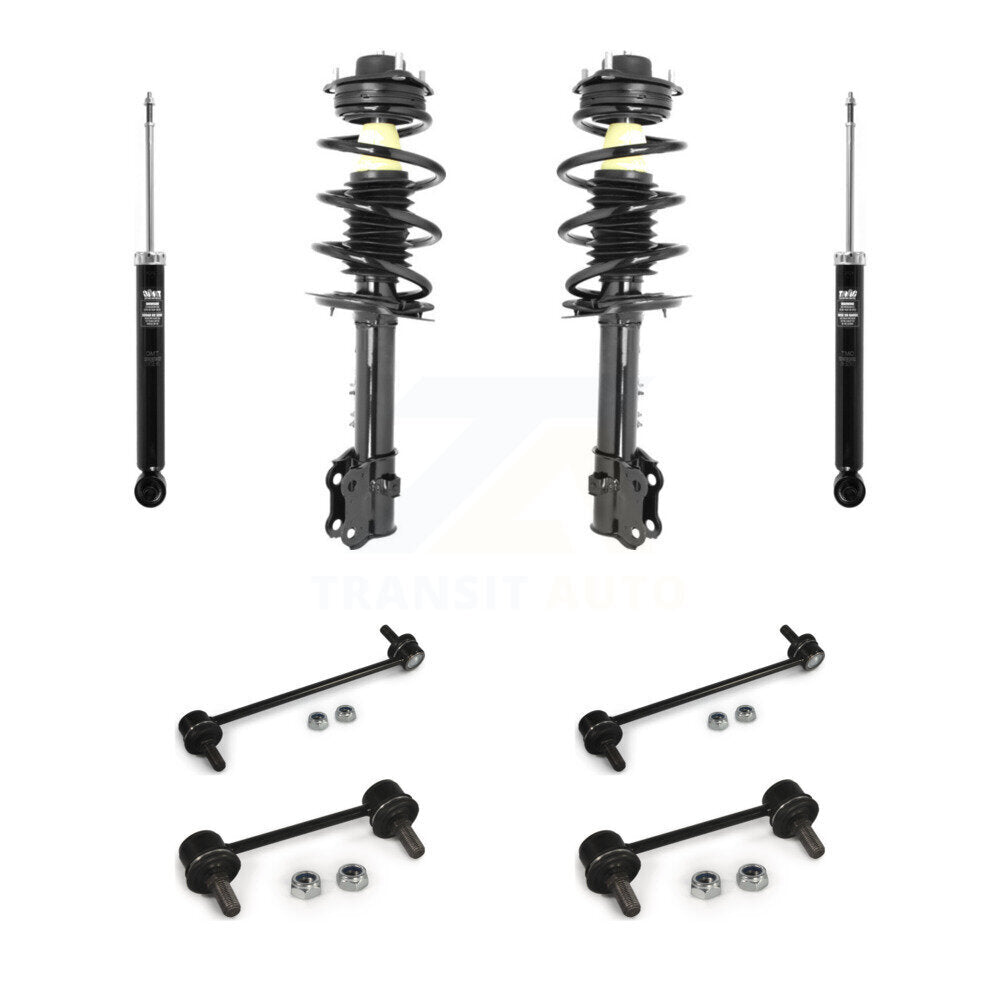 Front Rear Complete Strut Shock & TQ sway Bar Link Kit (8Pc) For Hyundai Tucson Kia KSS-107779