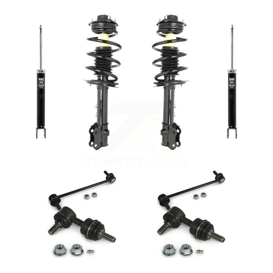 Front Rear Complete Strut Shock & TQ sway Bar Link Kit (8Pc) For Hyundai Tucson Kia KSS-107780