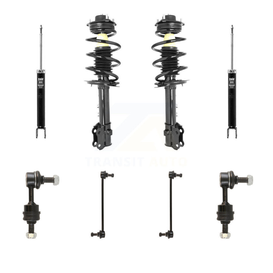 Front Rear Complete Strut Shock & TQ sway Bar Link Kit (8Pc) For Hyundai Tucson Kia KSS-107780