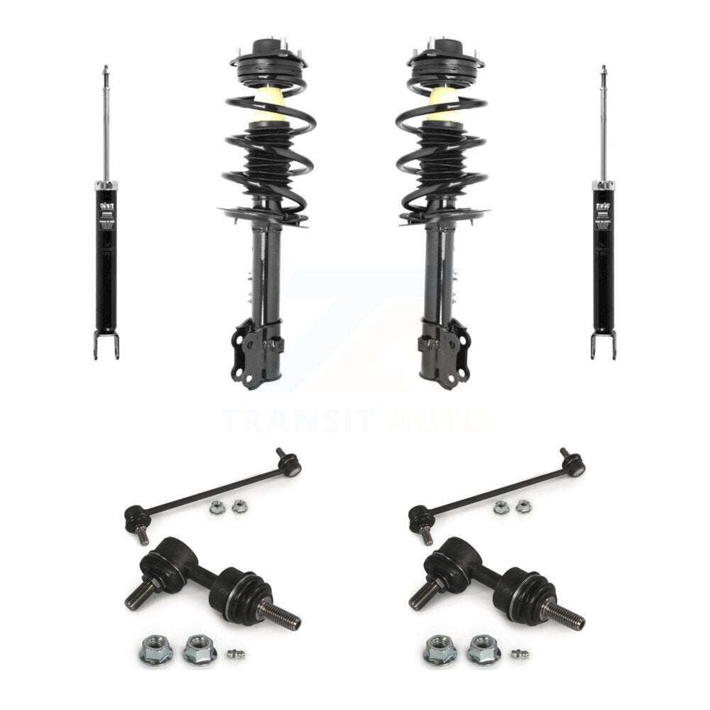 Front Rear Complete Strut Shock & TQ sway Bar Link Kit (8Pc) For Hyundai Tucson Kia KSS-107782