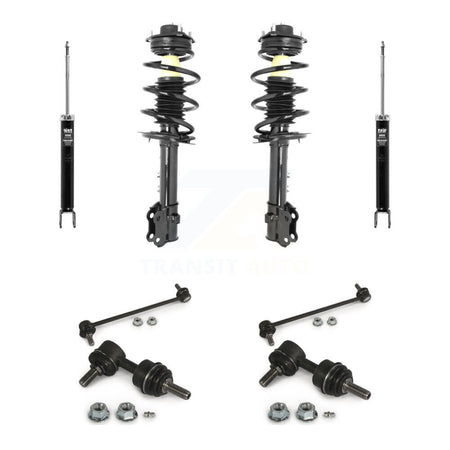 Front Rear Complete Strut Shock & TQ sway Bar Link Kit (8Pc) For Hyundai Tucson Kia KSS-107782