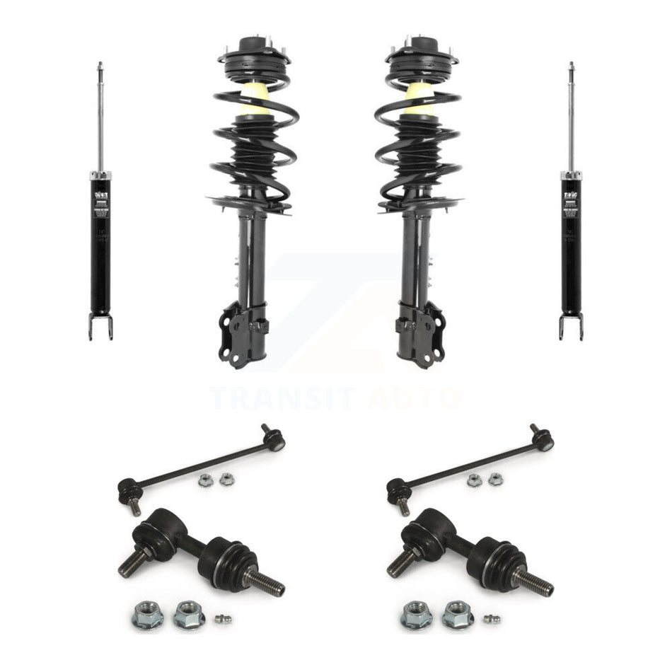 Front Rear Complete Strut Shock & TQ sway Bar Link Kit (8Pc) For Hyundai Tucson Kia KSS-107782