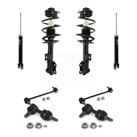 Front Rear Complete Strut Shock & TQ sway Bar Link Kit (8Pc) For Hyundai Sonata Kia KSS-107800