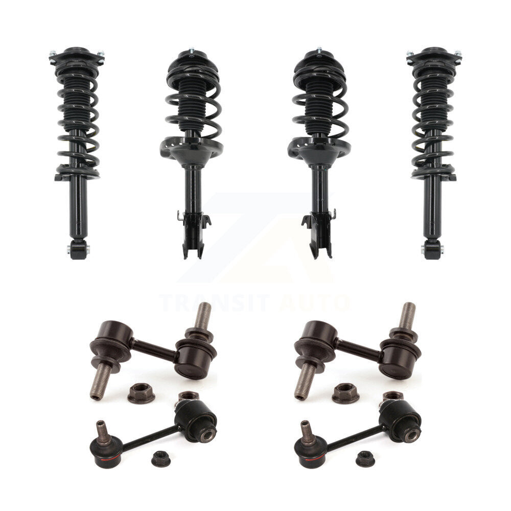 Front Rear Complete Strut & TOR sway Bar Link Kit (8Pc) For 2014-2016 Subaru Forester KSS-107807