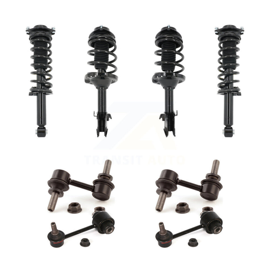 Front Rear Complete Strut & TOR sway Bar Link Kit (8Pc) For 2014-2016 Subaru Forester KSS-107807