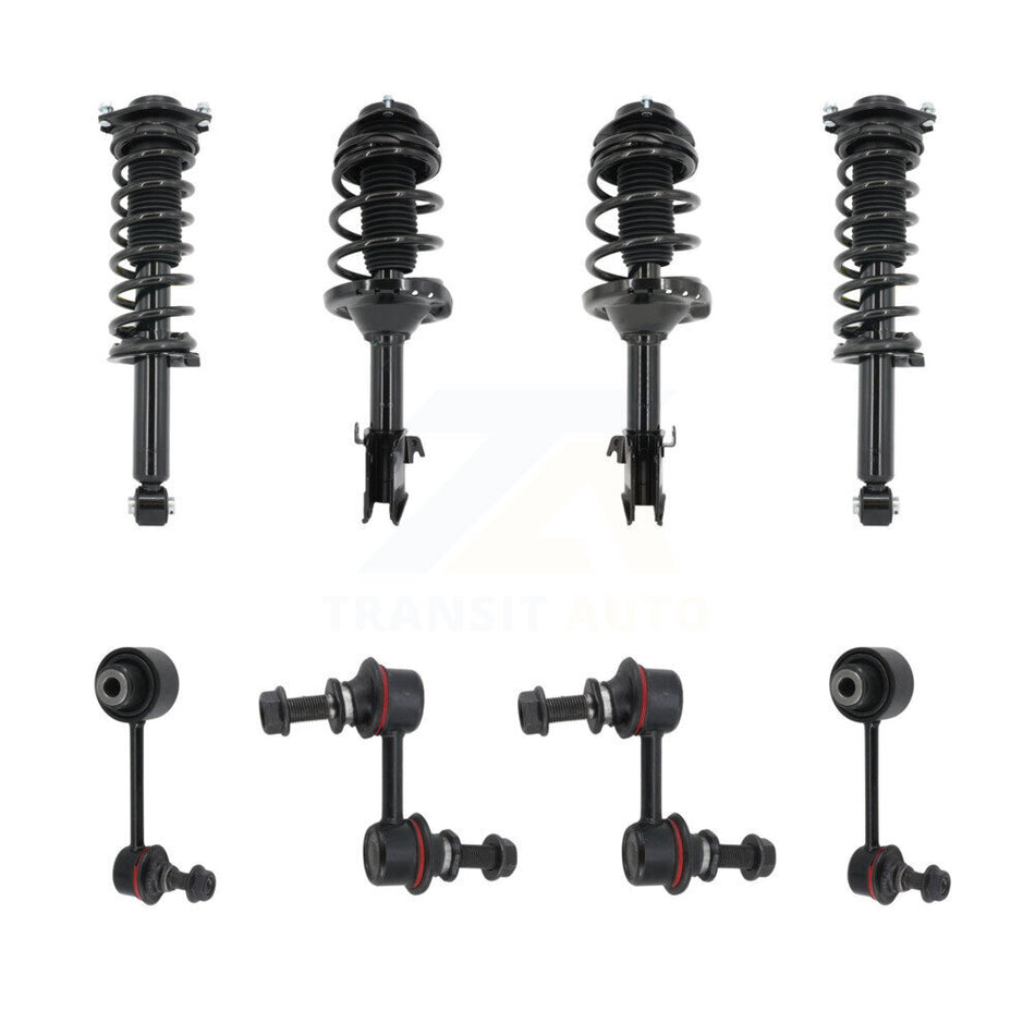 Front Rear Complete Strut & TOR sway Bar Link Kit (8Pc) For 2014-2016 Subaru Forester KSS-107807