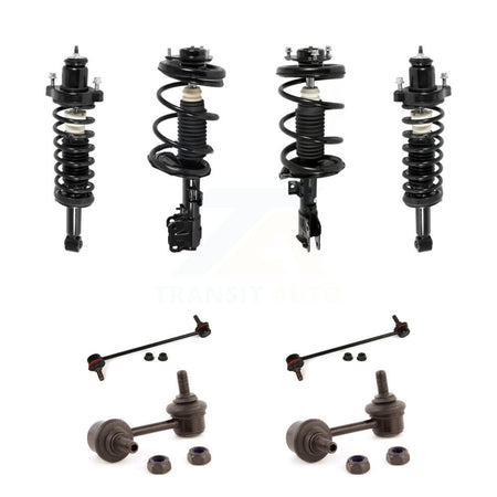 Front Rear Complete Strut & TOR Bar Link Kit (8Pc) For Mitsubishi Lancer GTS Models Only KSS-107808