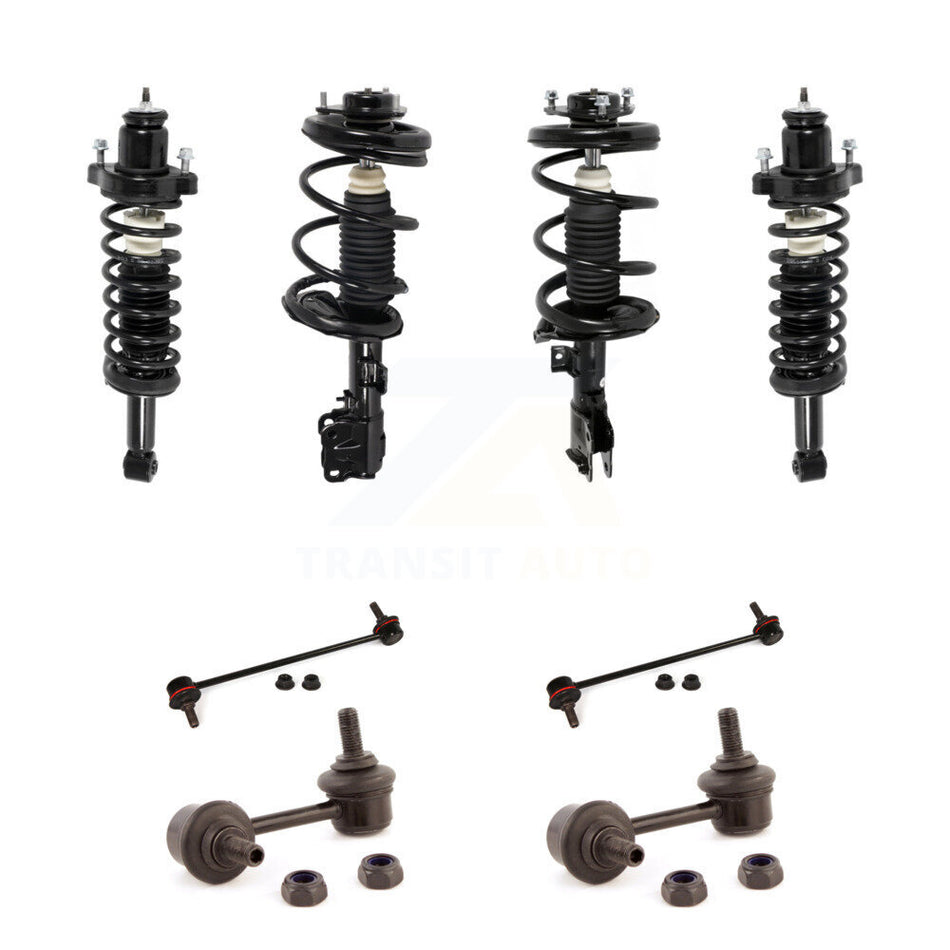 Front Rear Complete Strut & TOR Bar Link Kit (8Pc) For Mitsubishi Lancer GTS Models Only KSS-107808