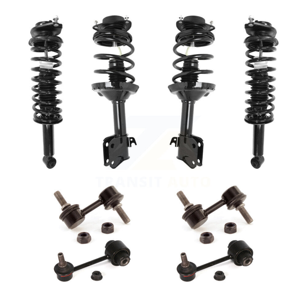Front Rear Complete suspension Strut & TOR sway Bar Link Kit (8Pc) For Subaru Forester KSS-107809