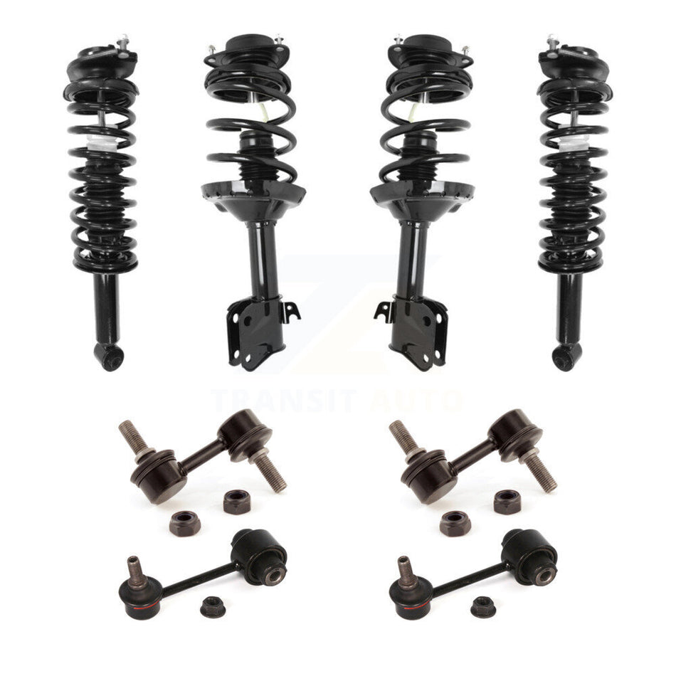 Front Rear Complete suspension Strut & TOR sway Bar Link Kit (8Pc) For Subaru Forester KSS-107809