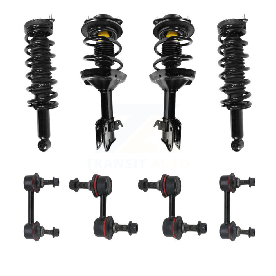 Front Rear Complete suspension Strut & TOR sway Bar Link Kit (8Pc) For Subaru Legacy KSS-107812