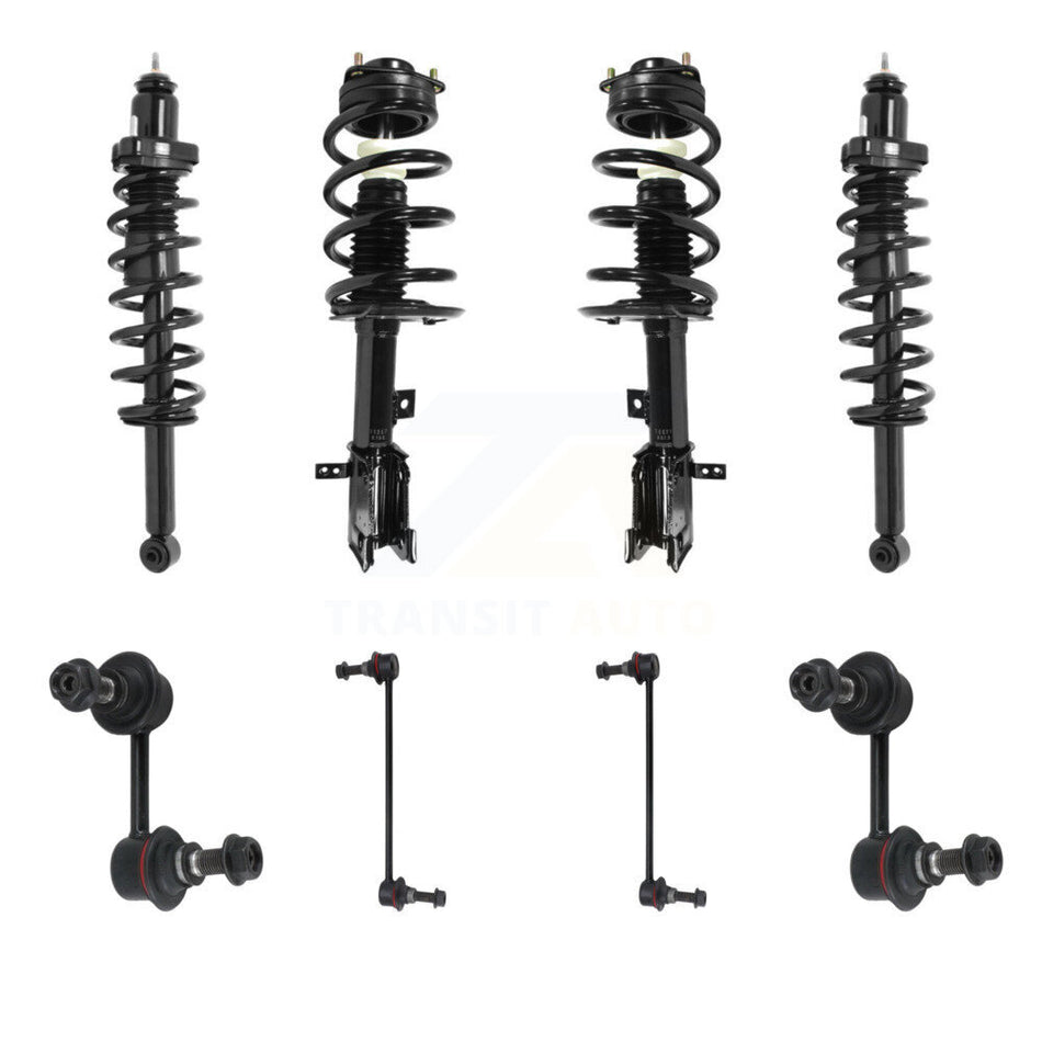 Front Rear Complete Strut & TOR sway Bar Link Kit (8Pc) For 2009-2010 Dodge Journey 3.5L KSS-107814