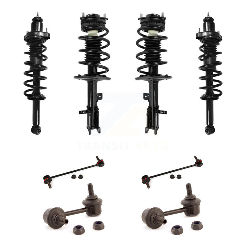 Front Rear Complete Strut & TOR Bar Link Kit (8Pc) For Chrysler 200 Dodge Avenger Sebring KSS-107815