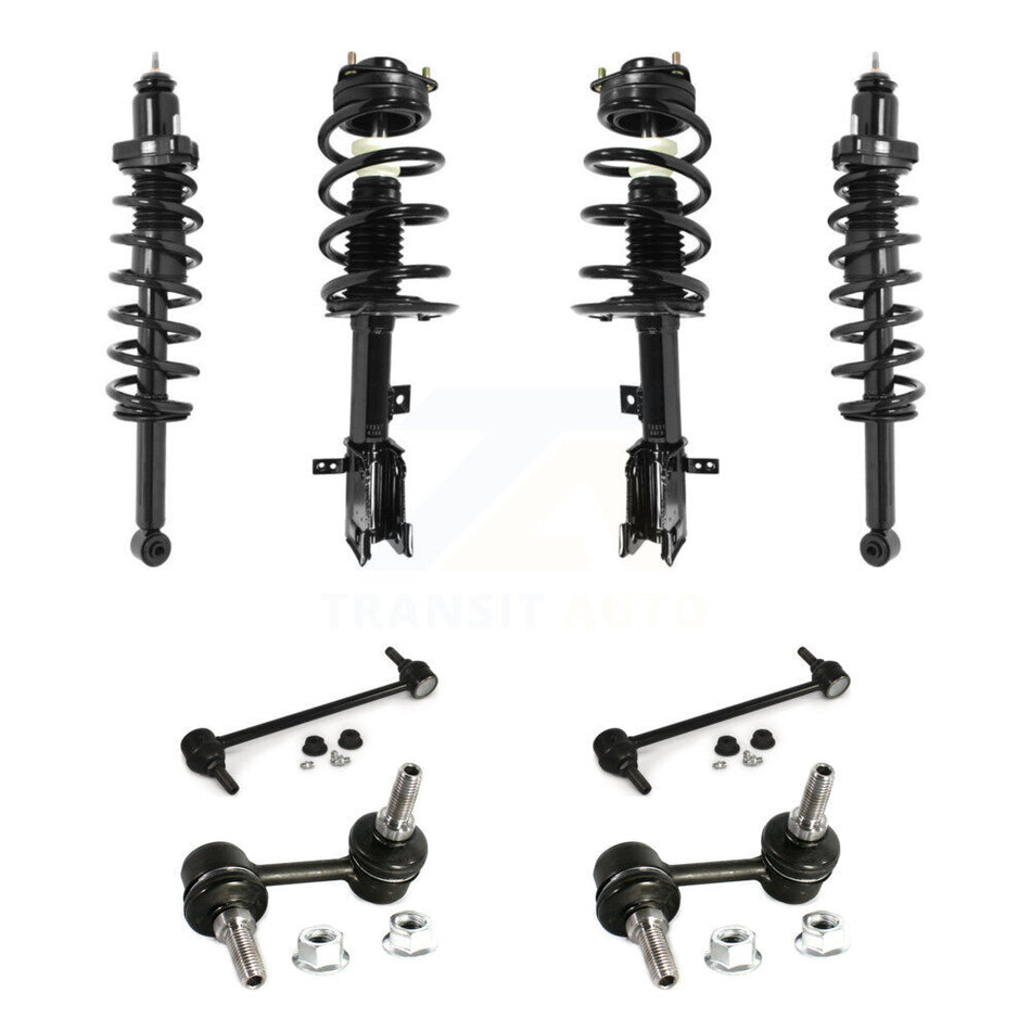 Front Rear Complete Strut & TQ sway Bar Link Kit (8Pc) For 2009-2010 Dodge Journey 3.5L KSS-107818