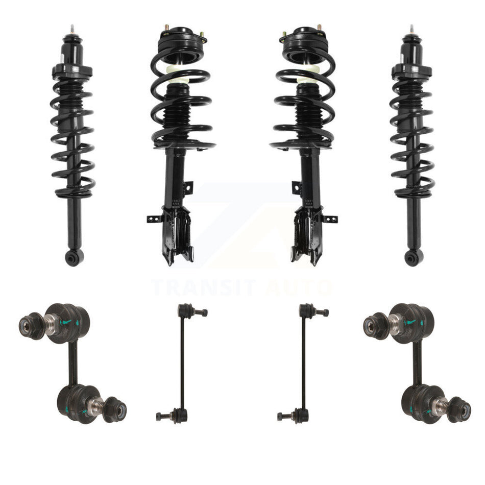 Front Rear Complete Strut & TQ sway Bar Link Kit (8Pc) For 2009-2010 Dodge Journey 3.5L KSS-107818