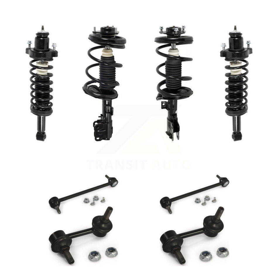 Front Rear Complete Strut & TQ Bar Link Kit (8Pc) For Mitsubishi Lancer GTS Models Only KSS-107820