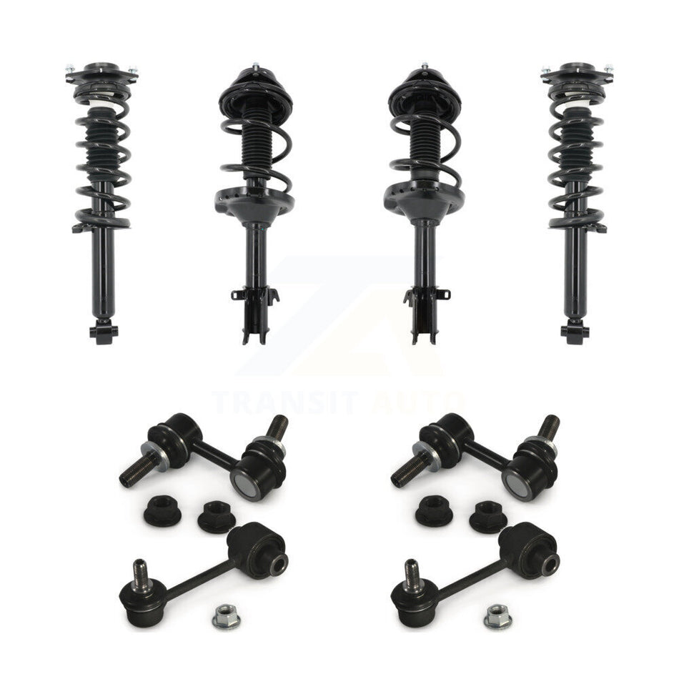 Front Rear Complete suspension Strut & TQ Bar Link Kit (8Pc) For 2013-2014 Subaru Outback KSS-107822