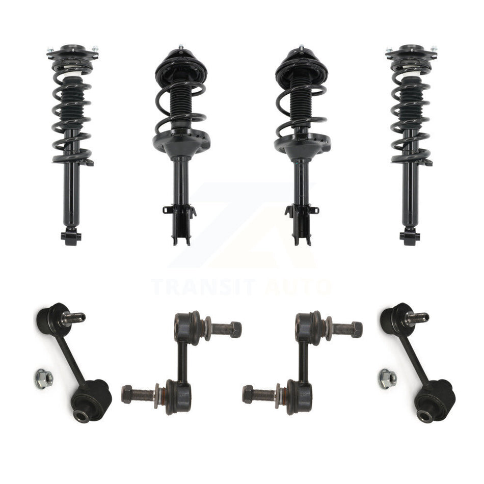 Front Rear Complete suspension Strut & TQ Bar Link Kit (8Pc) For 2013-2014 Subaru Outback KSS-107822