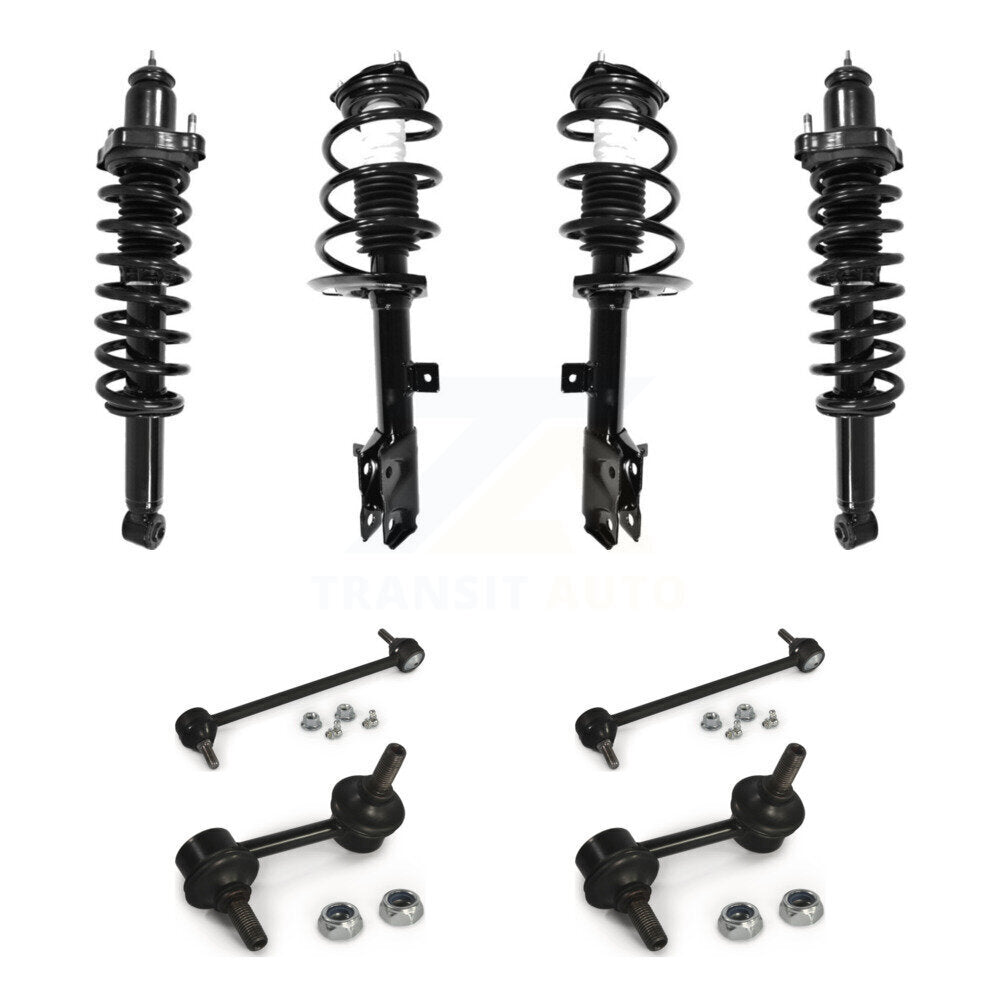 Front Rear Complete Strut & TQ sway Bar Link Kit (8Pc) For 2007-2009 Jeep Patriot Compass KSS-107825