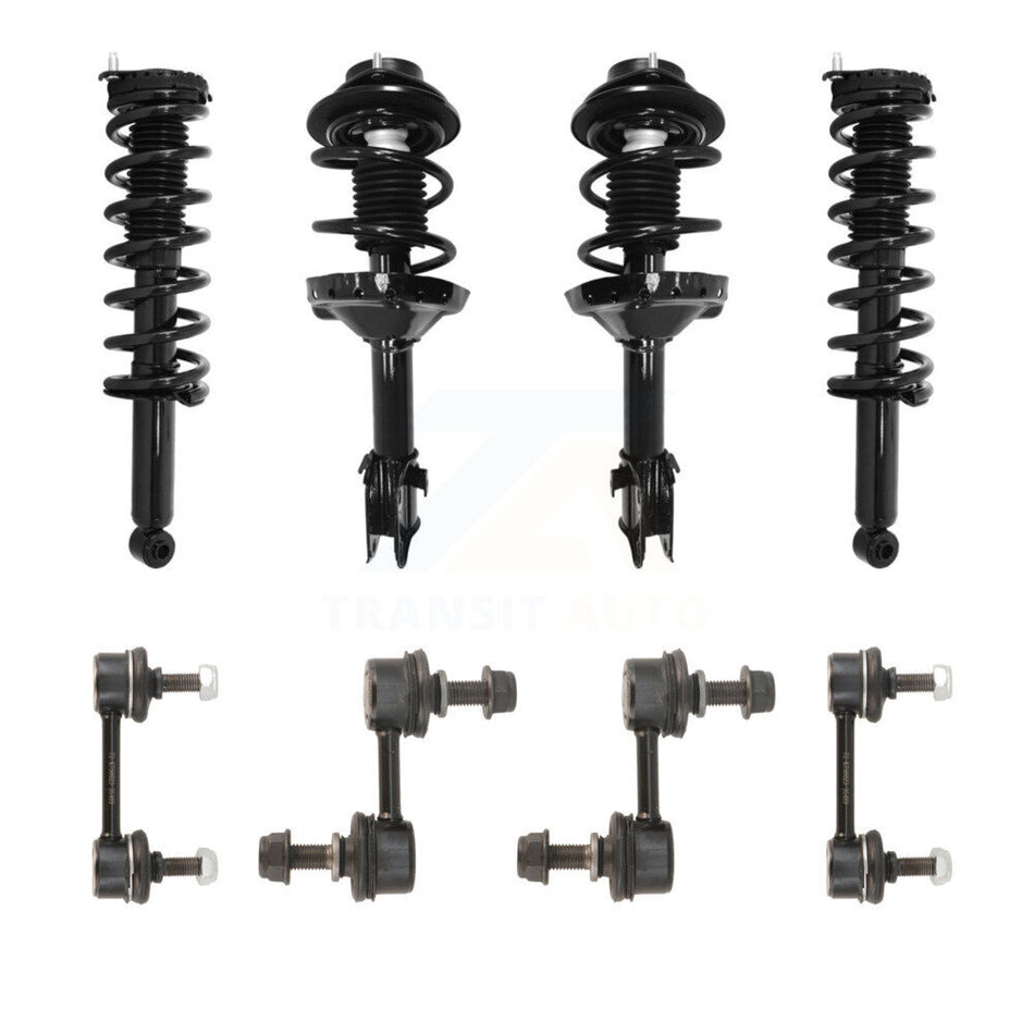 Front Rear Complete suspension Strut & TQ sway Bar Link Kit (8Pc) For Subaru Outback KSS-107826