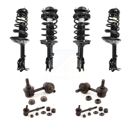 Front Rear Complete Strut & TOR sway Bar Link Kit (8Pc) For 2000-2005 Hyundai Accent KSS-107828