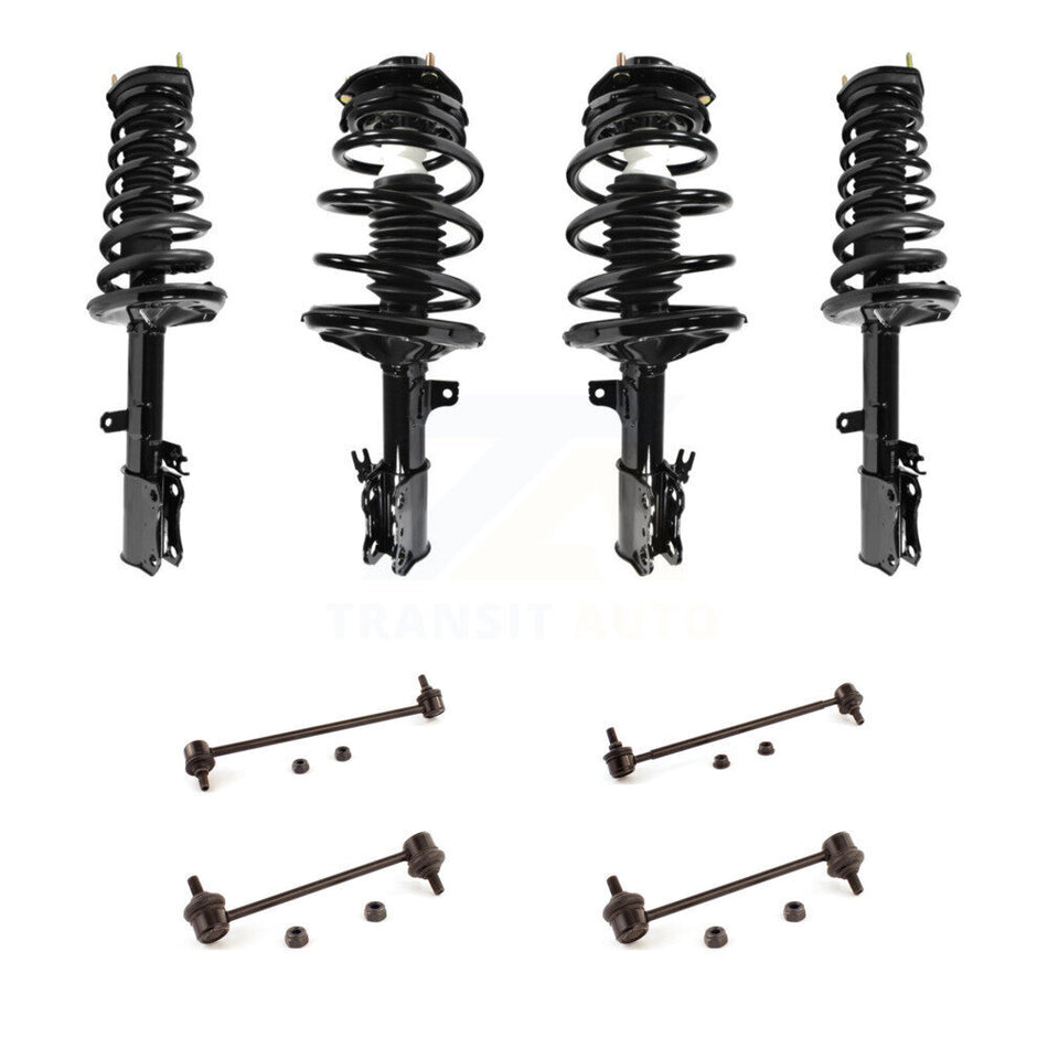 Front Rear Complete Strut & TOR Bar Link Kit (8Pc) For Toyota Camry Solara Avalon Lexus KSS-107829