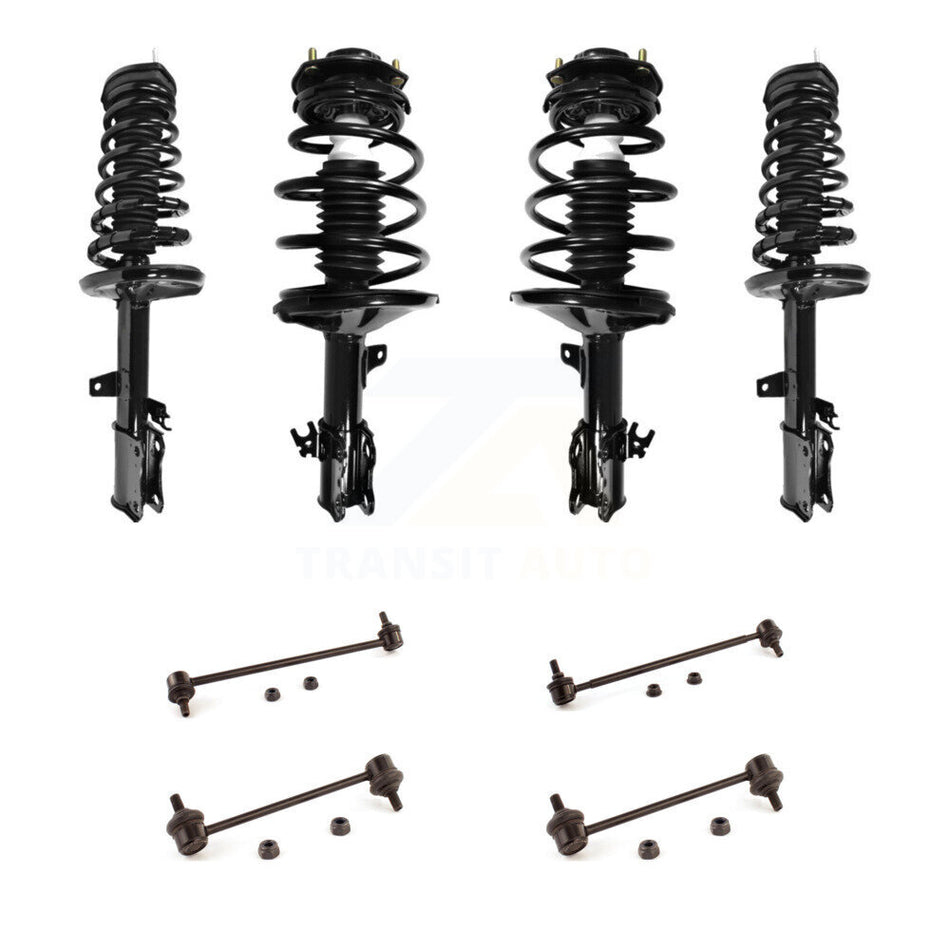Front Rear Complete suspension Strut & TOR Bar Link Kit (8Pc) For Toyota Camry Solara KSS-107830