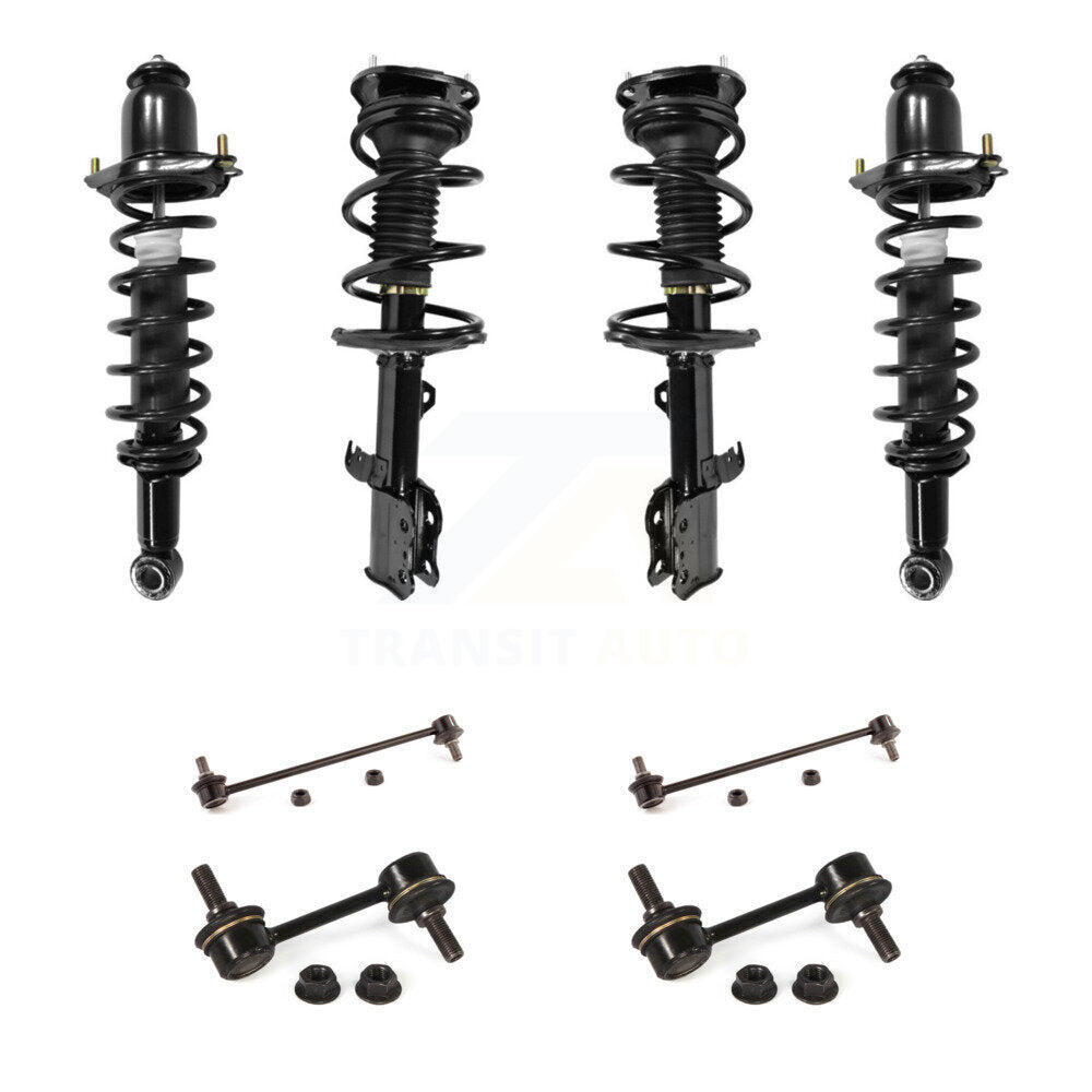 Front Rear Complete Strut & TOR sway Bar Link Kit (8Pc) For 2003-2006 Toyota Corolla KSS-107844