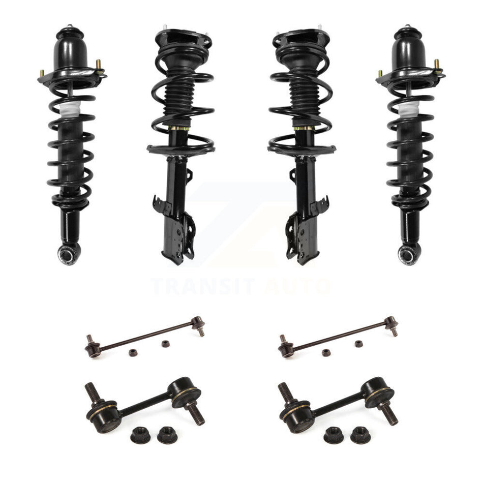 Front Rear Complete Strut & TOR sway Bar Link Kit (8Pc) For 2003-2006 Toyota Corolla KSS-107844